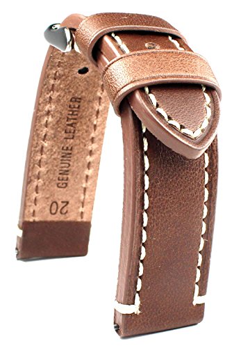 Sulla 20mm Herren Leder Uhrenarmband Vintage Flieger Catalonia Pilot braun Sulla 20mm Herren Leder Uhrenarmband Vintage Flieger Catalonia Pilot braun von DEUTSCH