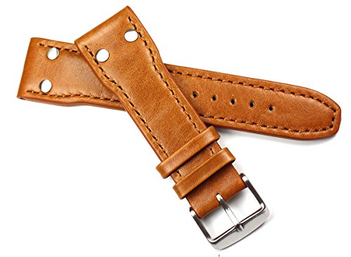 Sulla 24mm Genuine Kalbsleder Fliegerband Pilot Uhrenarm IW Hellbraun Sulla 24mm Genuine Kalbsleder Fliegerband Pilot Uhrenarm IW Hellbraun von DEUTSCH
