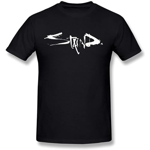 Men's Staind Band Logo T-Shirt Black M von DEVELL