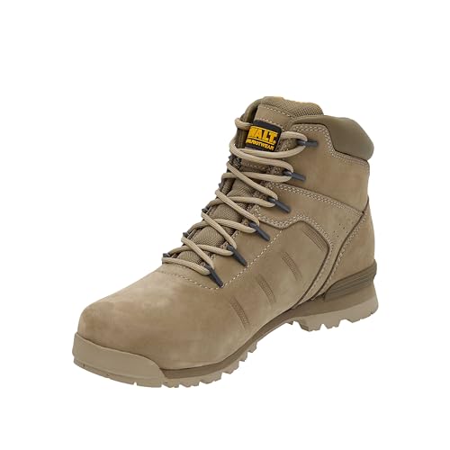 DEWALT Carlisle Herren Nubukleder Stahl-Sicherheitsschuh Leichte Arbeitsstiefel, stone, 46 EU von DEWALT
