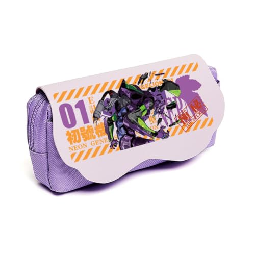 DEXSHUN Anime Federmäppchen Asuka Langley Soryu/Ayanami Rei Pencil case Doppelschichtiger 3D-Druck Federmäppchen Große Stiftbox Schreibwarenbox für Studenten von DEXSHUN