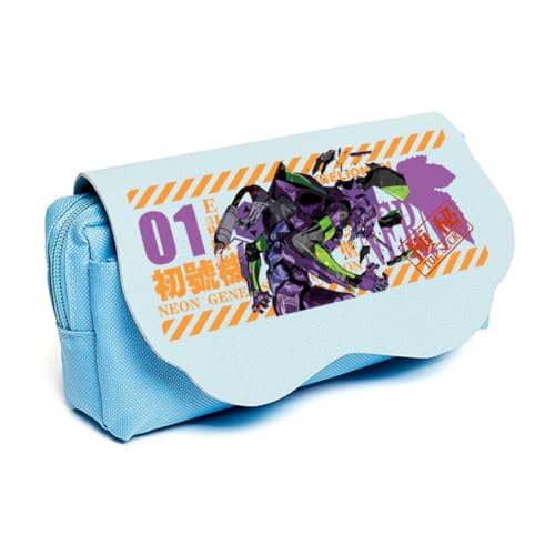 DEXSHUN Anime Federmäppchen Asuka Langley Soryu/Ayanami Rei Pencil case Doppelschichtiger 3D-Druck Federmäppchen Große Stiftbox Schreibwarenbox für Studenten von DEXSHUN