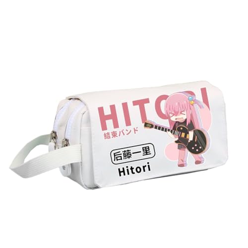 DEXSHUN Anime Federmäppchen Gotō Hitori/Yamada Ryo Pencil case Doppelschichtiger 3D-Druck Federmäppchen Große Stiftbox Schreibwarenbox für Studenten von DEXSHUN