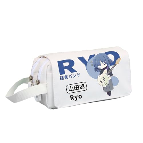 DEXSHUN Anime Federmäppchen Gotō Hitori/Yamada Ryo Pencil case Doppelschichtiger 3D-Druck Federmäppchen Große Stiftbox Schreibwarenbox für Studenten von DEXSHUN