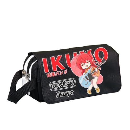 DEXSHUN Anime Federmäppchen Gotō Hitori/Yamada Ryo Pencil case Doppelschichtiger 3D-Druck Federmäppchen Große Stiftbox Schreibwarenbox für Studenten von DEXSHUN