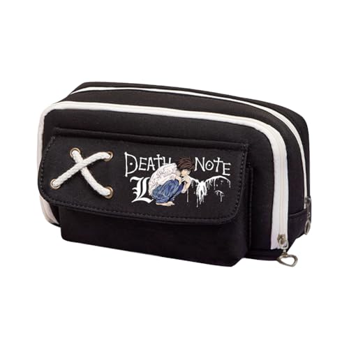 DEXSHUN Anime Federmäppchen Light Yagami/L/Misa Amane Pencil case Doppelschichtiger 3D-Druck Federmäppchen Stiftbox Schreibwarenbox für Teenager Student Jungen Mädchen von DEXSHUN