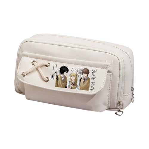 DEXSHUN Anime Federmäppchen Light Yagami/L/Misa Amane Pencil case Doppelschichtiger 3D-Druck Federmäppchen Stiftbox Schreibwarenbox für Teenager Student Jungen Mädchen von DEXSHUN