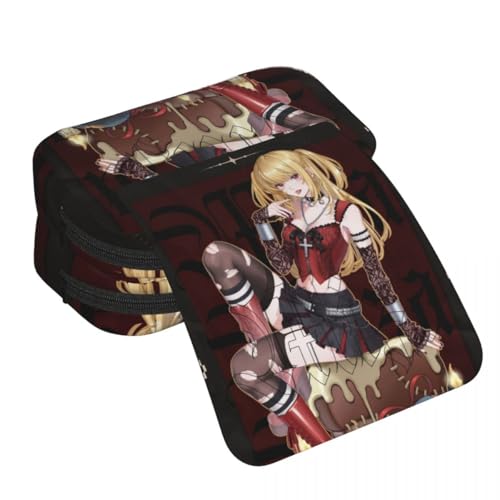 DEXSHUN Anime Federmäppchen Light Yagami/L/Ryuuku/Misa Amane Pencil case Doppelschichtiger 3D-Druck Federmäppchen Große Stiftbox Schreibwarenbox für Teenager Student Jungen Mädchen von DEXSHUN