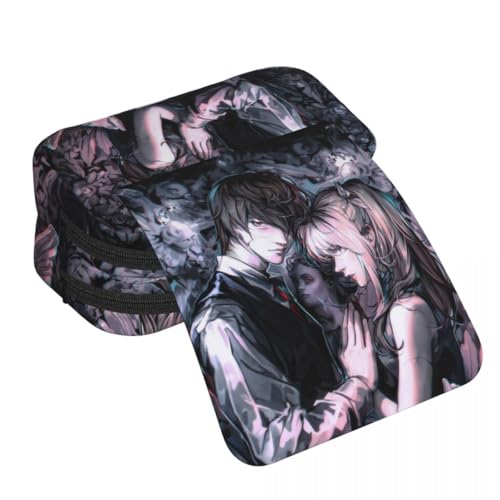 DEXSHUN Anime Federmäppchen Light Yagami/L/Ryuuku/Misa Amane Pencil case Doppelschichtiger 3D-Druck Federmäppchen Große Stiftbox Schreibwarenbox für Teenager Student Jungen Mädchen von DEXSHUN