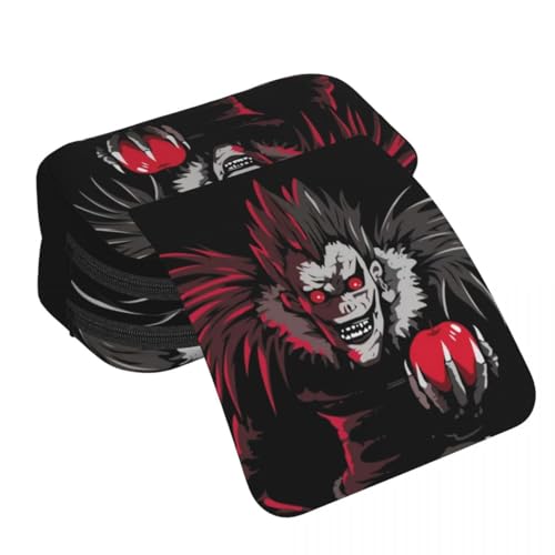 DEXSHUN Anime Federmäppchen Light Yagami/L/Ryuuku/Misa Amane Pencil case Doppelschichtiger 3D-Druck Federmäppchen Große Stiftbox Schreibwarenbox für Teenager Student Jungen Mädchen von DEXSHUN