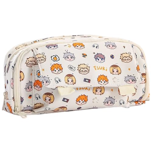 DEXSHUN Anime Federmäppchen Shoyo Hinata Pencil case 3D-Druck Federmäppchen Niedliche Cartoon Stiftbox Schreibwarenbox für Studenten von DEXSHUN