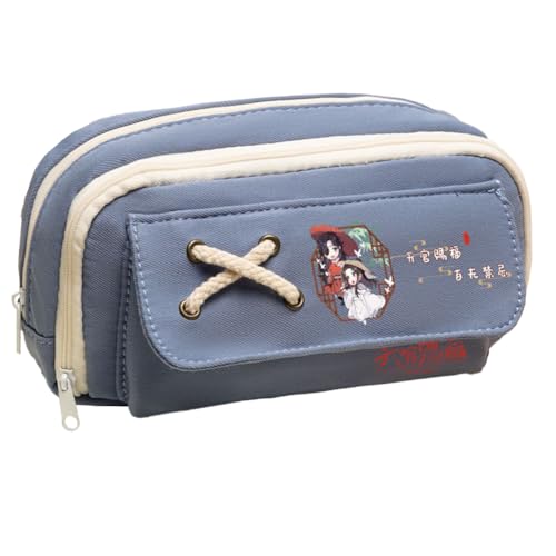 DEXSHUN Anime Federmäppchen Xie Lian/Hua Cheng Pencil case Doppelschichtiger 3D-Druck Federmäppchen Große Stiftbox Schreibwarenbox für Studenten von DEXSHUN