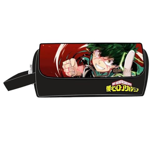 DEXSHUN Anime MHA Federmäppchen Bakugou Katsuki/Midoriya Izuku Pencil case Doppelschichtiger 3D-Druck Federmäppchen Große Stiftbox Schreibwarenbox für Studenten von DEXSHUN
