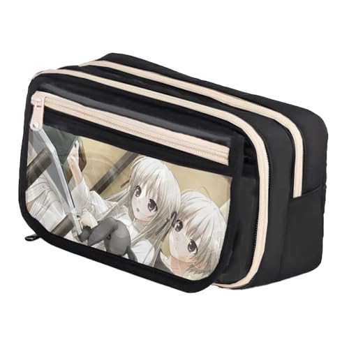 DEXSHUN Kasugano Sora Federmäppchen Anime Federtasche Große Kapazität Pencil Case Doppelschicht Federmäppchen Cartoon schulsachen mäppchen für Mädchen Jungen Schulgeschenk von DEXSHUN