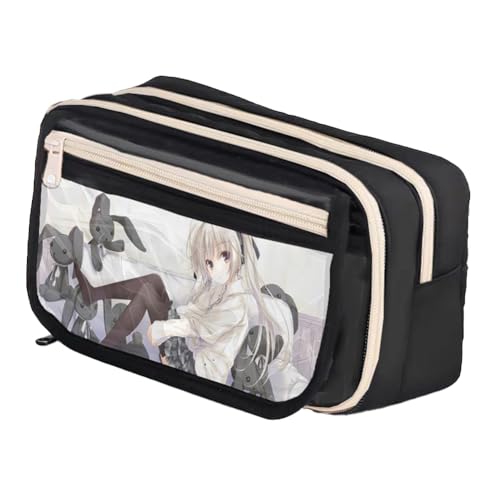 DEXSHUN Kasugano Sora Federmäppchen Anime Federtasche Große Kapazität Pencil Case Doppelschicht Federmäppchen Cartoon schulsachen mäppchen für Mädchen Jungen Schulgeschenk von DEXSHUN