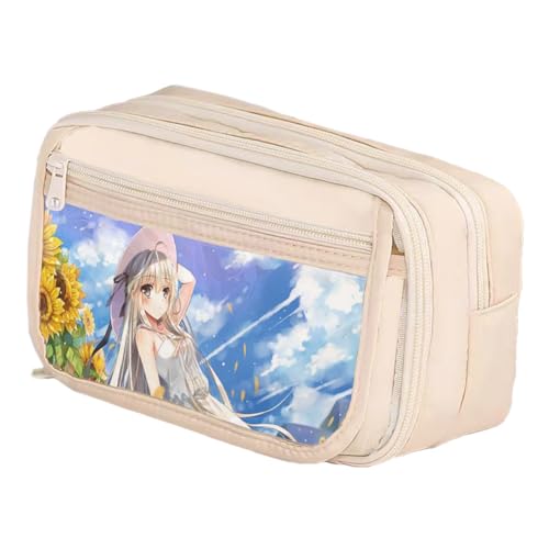 DEXSHUN Kasugano Sora Federmäppchen Anime Federtasche Große Kapazität Pencil Case Doppelschicht Federmäppchen Cartoon schulsachen mäppchen für Mädchen Jungen Schulgeschenk von DEXSHUN