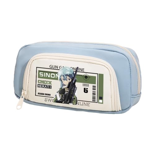 DEXSHUN Kirito Anime Federmäppchen Kirigaya Kazuto Yuuki Asuna Mäppchen große Kapazität Federmappe Mädchen Junge Teenager Pencil Case für Schule DEXSHUN Kirito Anime Federmäppchen Kirigaya Kazuto Yuuki Asuna Mäppchen große Kapazität Federmappe Mädchen Junge Teenager Pencil Case für Schule von DEXSHUN