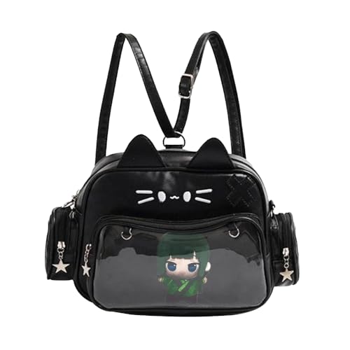 DEXSHUN Maomao Rucksack Anime Pin Display Tasche Niedliche Manga Figuren Maomao Abzeichen Damen Handtasche Umhängetasche für Anime Cosplay und Konzert von DEXSHUN