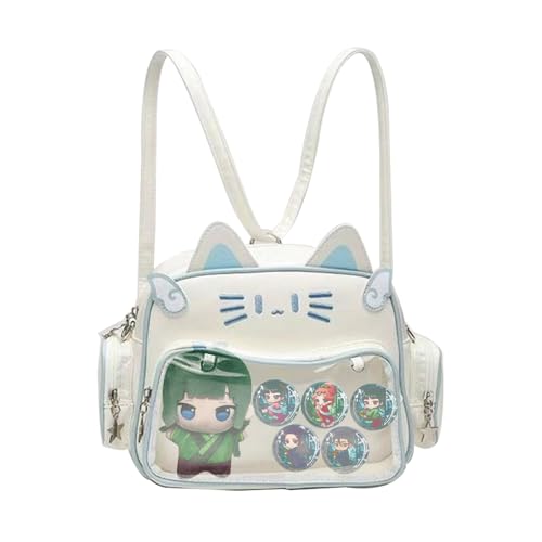 DEXSHUN Maomao Rucksack Anime Pin Display Tasche Niedliche Manga Figuren Maomao Abzeichen Damen Handtasche Umhängetasche für Anime Cosplay und Konzert von DEXSHUN