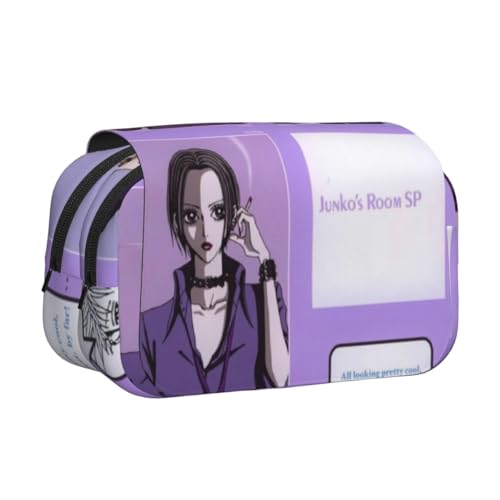 DEXSHUN Nana Anime Federmäppchen Osaki Nana/Komatsu Nana Pencil case Doppelschichtiger 3D-Druck Federmäppchen Große Stiftbox Schreibwarenbox für Studenten von DEXSHUN