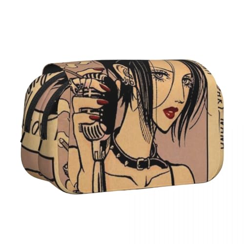 DEXSHUN Nana Anime Federmäppchen Osaki Nana/Komatsu Nana Pencil case Doppelschichtiger 3D-Druck Federmäppchen Große Stiftbox Schreibwarenbox für Studenten von DEXSHUN