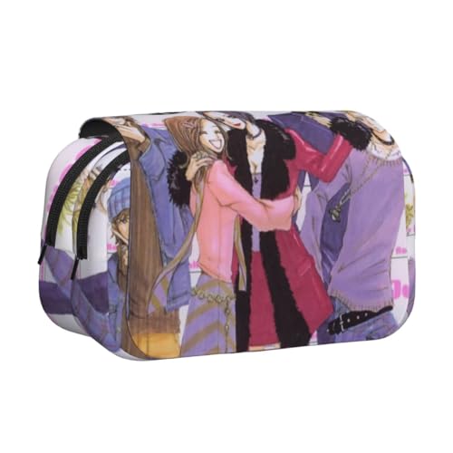 DEXSHUN Nana Anime Federmäppchen Osaki Nana/Komatsu Nana Pencil case Doppelschichtiger 3D-Druck Federmäppchen Große Stiftbox Schreibwarenbox für Studenten von DEXSHUN