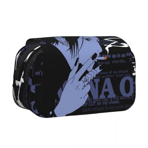 DEXSHUN Nana Anime Federmäppchen Osaki Nana/Komatsu Nana Pencil case Doppelschichtiger 3D-Druck Federmäppchen Große Stiftbox Schreibwarenbox für Studenten von DEXSHUN