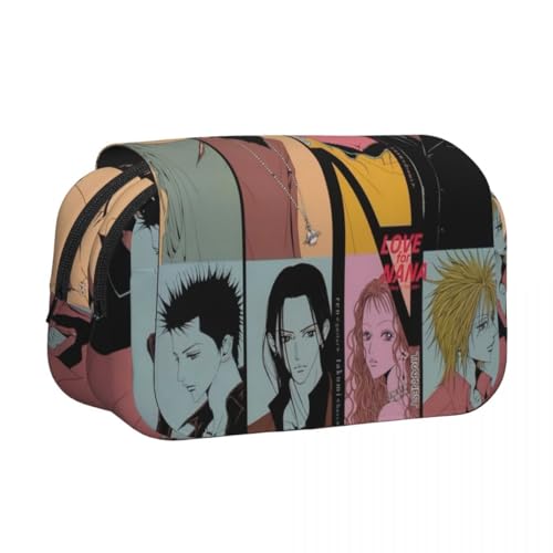 DEXSHUN Nana Anime Federmäppchen Osaki Nana/Komatsu Nana Pencil case Doppelschichtiger 3D-Druck Federmäppchen Große Stiftbox Schreibwarenbox für Studenten von DEXSHUN