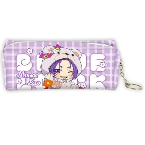 DEXSHUN Seishiro Nagi Federmäppchen Anime Isagi Yoichi Bachira Meguru Leinwand Federmäppchen REO Mikage Schreibwaren Stifttasche Studenten Schulanfang Große Kapazität Stiftebox Geschenk von DEXSHUN