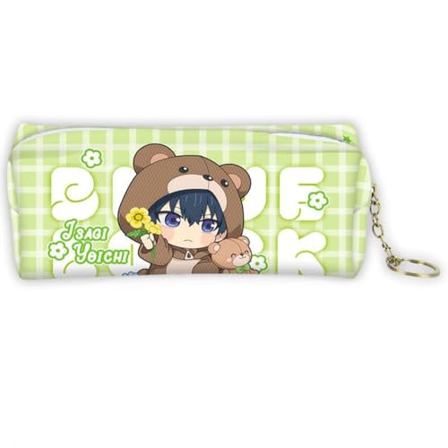 Seishiro Nagi Federmäppchen Anime Isagi Yoichi Bachira Meguru Leinwand Federmäppchen REO Mikage Schreibwaren Stifttasche Studenten Schulanfang Große Kapazität Stiftebox Geschenk von DEXSHUN