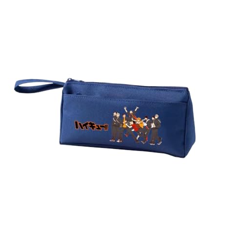 DEXSHUN Shoyo Hinata Federmäppchen Anime Große Kapazität Stift Tasche Shoyo Hinata/Tobio Kageyama/Kuroo Tetsurou/Kozume Kenma Multi-Funktions-Schreibwaren Fall Studenten Schreibwaren Tasche von DEXSHUN