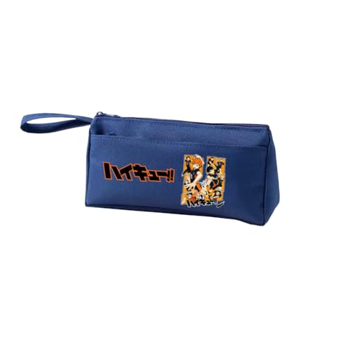 DEXSHUN Shoyo Hinata Federmäppchen Anime Große Kapazität Stift Tasche Shoyo Hinata/Tobio Kageyama/Kuroo Tetsurou/Kozume Kenma Multi-Funktions-Schreibwaren Fall Studenten Schreibwaren Tasche von DEXSHUN