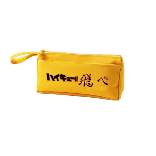 DEXSHUN Shoyo Hinata Federmäppchen Anime Große Kapazität Stift Tasche Shoyo Hinata/Tobio Kageyama/Kuroo Tetsurou/Kozume Kenma Multi-Funktions-Schreibwaren Fall Studenten Schreibwaren Tasche von DEXSHUN