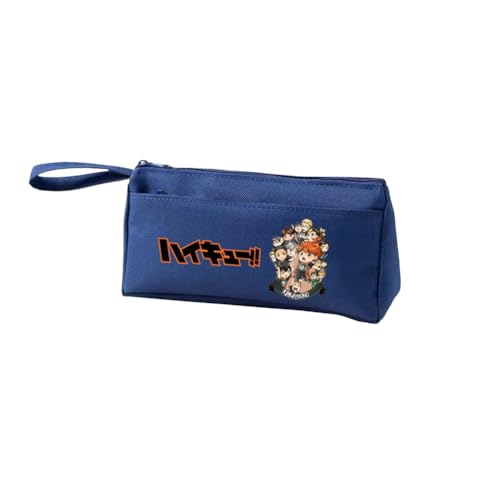 DEXSHUN Shoyo Hinata Federmäppchen Anime Große Kapazität Stift Tasche Shoyo Hinata/Tobio Kageyama/Kuroo Tetsurou/Kozume Kenma Multi-Funktions-Schreibwaren Fall Studenten Schreibwaren Tasche von DEXSHUN