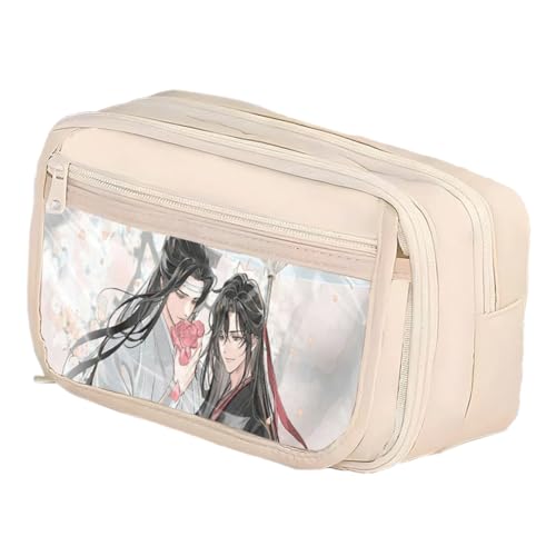 DEXSHUN Wei Wu Xian Federmäppchen LAN Wang Ji Anime Federtasche Große Kapazität Pencil Case Doppelschicht Federmäppchen Cartoon schulsachen mäppchen für Mädchen Jungen Schulgeschenk von DEXSHUN