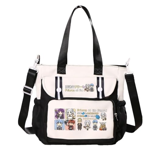 Frieren Umhängetasche Anime Frieren/Fern/Himmel/Stark Handtasche Große Handbag Aime Merch Crossbody Tasche Einkaufstaschen Geschenk von DEXSHUN