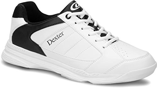 DEXTER Bowling Schuh | Ricky IV | Bowlingschuhe Herren Damen Kinder | Bowling Schuhe Männer & Frauen mit Gleitsohle | Bowling Shoes | Weiß - Schwarz - Größe 41,5 von EMAX Bowling Service GmbH MAXIMIZE YOUR GAME