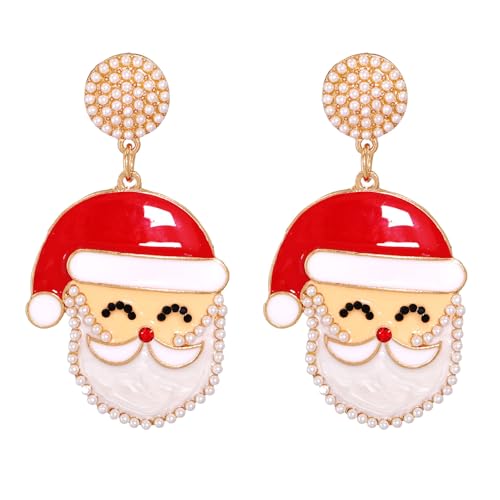DEYOUM Weihnachtsohrringe für Frauen, niedlich, glitzernd, Kristall, Strass, Lebkuchenmann, Weihnachtsbaum, Hut, Hirsch, Glühbirnen, Glöckchen, baumelnd, Feiertags-Ohrringe, Weihnachtsschmuck-Geschenk DEYOUM Weihnachtsohrringe für Frauen, niedlich, glitzernd, Kristall, Strass, Lebkuchenmann, Weihnachtsbaum, Hut, Hirsch, Glühbirnen, Glöckchen, baumelnd, Feiertags-Ohrringe, Weihnachtsschmuck-Geschenk von DEYOUM