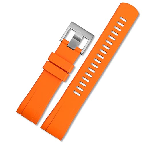 DFAMIN Für Seiko Abalone Water Ghost SRPA21J1 SRPC25J1 SRP777J1 Riemen Fluor Gummi -Uhrenband Männliche Cola -Ring -Uhr -Armband -Mann 22 mm(Vibrant orange) von DFAMIN