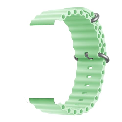 DFAMIN Silikon Band Für Huawei Uhr GT5 46mm 41mm Soft Loop Armband Für Huawei GT 5 Pro GT4 GT3 GT2 Sport Strap Männer Frauen Uhrenarmbänder(Light Green,For GT5 Pro 46mm) von DFAMIN