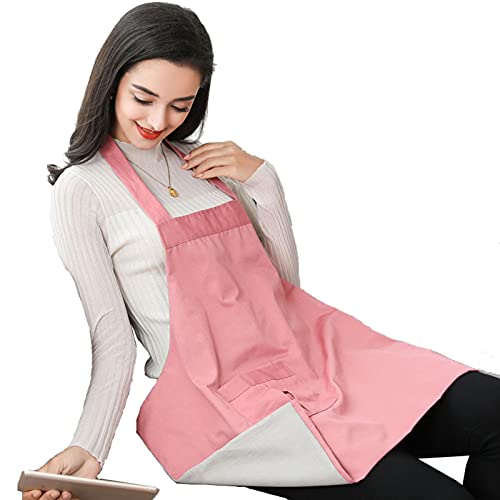 DFANCE Strahlenschutz Schwangere Frauen Kleidung,Doppelte Schicht Schützende Schwangerschaft Schutz Strahlenschutz Umstandsmode Mutterschaft Schürze Kleid,Schutz Baby,PINK von DFANCE