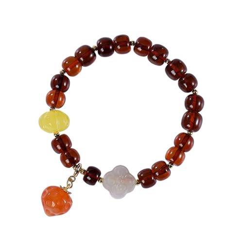 DFEPPJHG Armband Aus Blutbernstein Und Bienenwachs Aus Hetian-Jade von DFEPPJHG