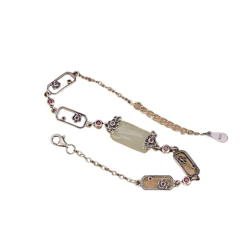 DFEPPJHG Armband Aus Hohler Pflaumenblüte Aus Hetian-Jade(S) von DFEPPJHG
