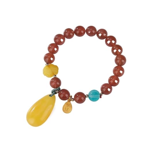 DFEPPJHG Armband Aus Roten Bienenwachsperlen DFEPPJHG Armband Aus Roten Bienenwachsperlen von DFEPPJHG