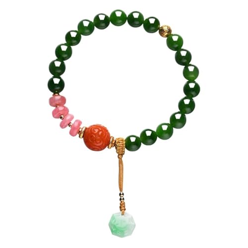 DFEPPJHG Armband Mit Einer Schlaufe Aus Hetian-Jaspis Und Nanhong-Perlen for Damen DFEPPJHG Armband Mit Einer Schlaufe Aus Hetian-Jaspis Und Nanhong-Perlen for Damen von DFEPPJHG