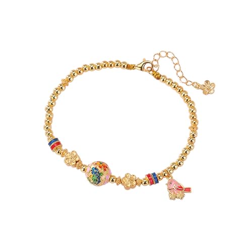 DFEPPJHG Armband Mit Lotusblumen-Emaille In Gold DFEPPJHG Armband Mit Lotusblumen-Emaille In Gold von DFEPPJHG