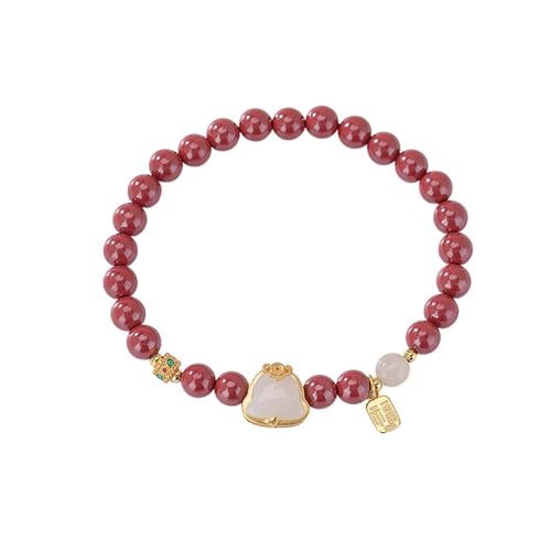 DFEPPJHG Armband Mit Runden Perlen Aus Hetian-Jade DFEPPJHG Armband Mit Runden Perlen Aus Hetian-Jade von DFEPPJHG
