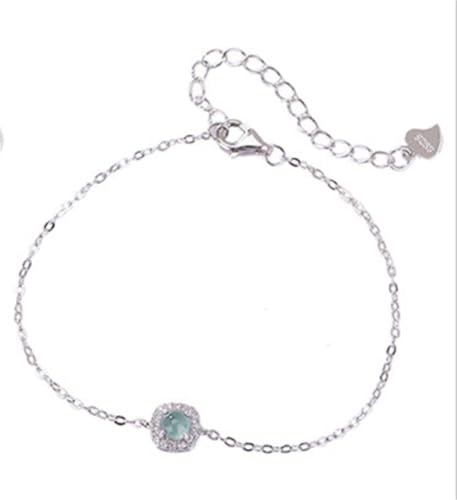 DFEPPJHG Armband Mit Runden Perlen Und Quadratischem Rand Aus Zirkonia(G_J) von DFEPPJHG