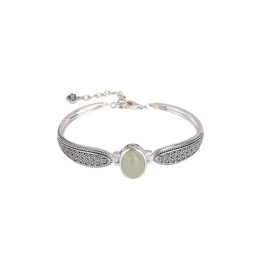 DFEPPJHG Bienenwachs Jade Alte Weizenähre Eiförmiges Armband(J_K) von DFEPPJHG