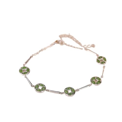 DFEPPJHG Damenarmband Aus Hetian-Jade Und Jaspis(G_OneSize) von DFEPPJHG